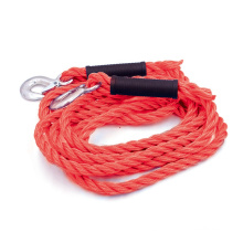 High Quality GS Stretch Car Red Towing Rope Car Auto Emergency Super Strong Braid Tow Rope With Steel Hooks
